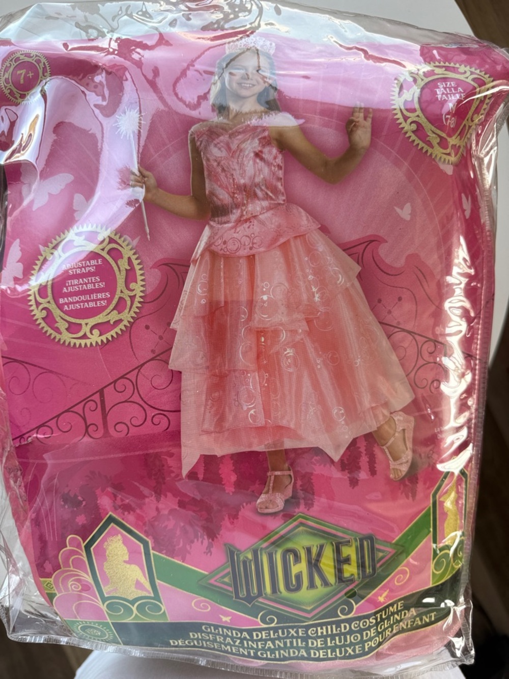 Pink Glinda Deluxe Princess Dress Costume
